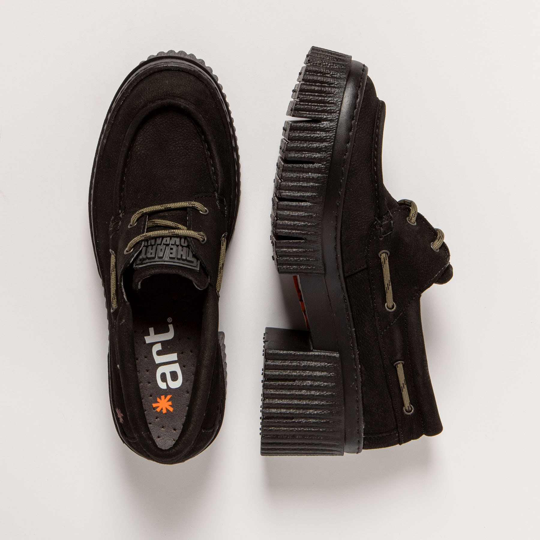 Zapatos con tacón 1379 NOBUCK BLACK/YORK color Black