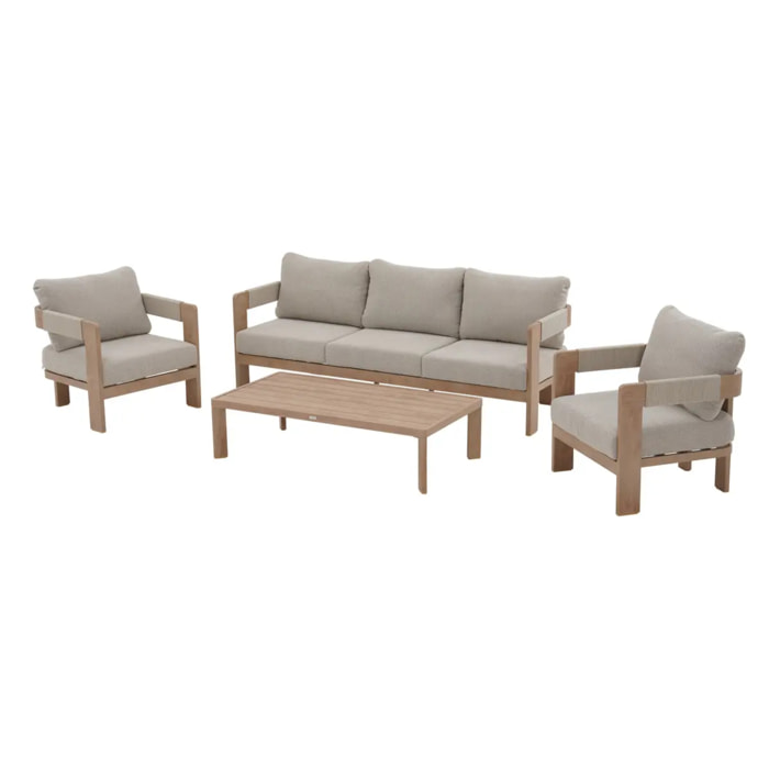 Salon de jardin Oryna 5 places miel