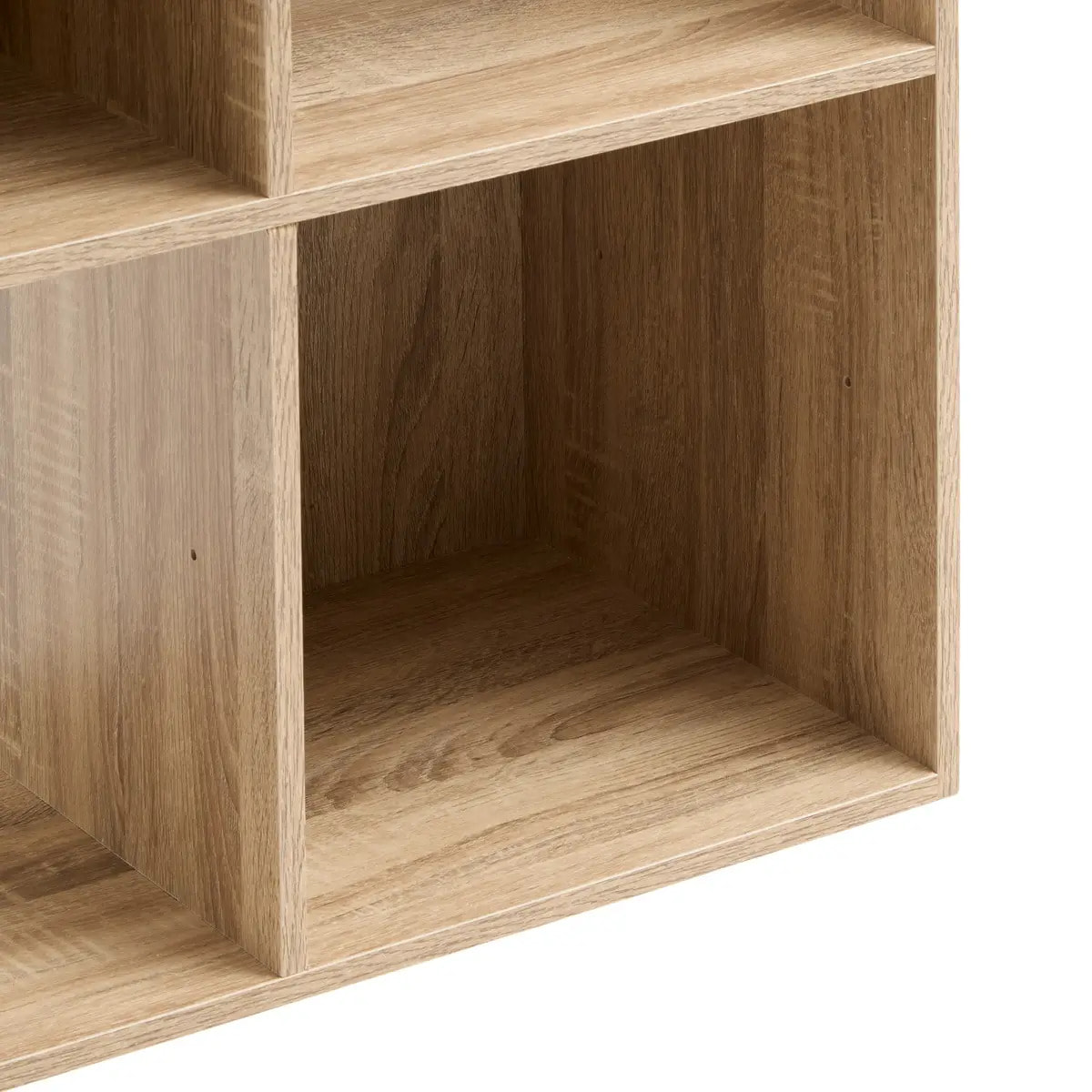 Étagère 8 cases "Mix N' Modul" effet chêne naturel