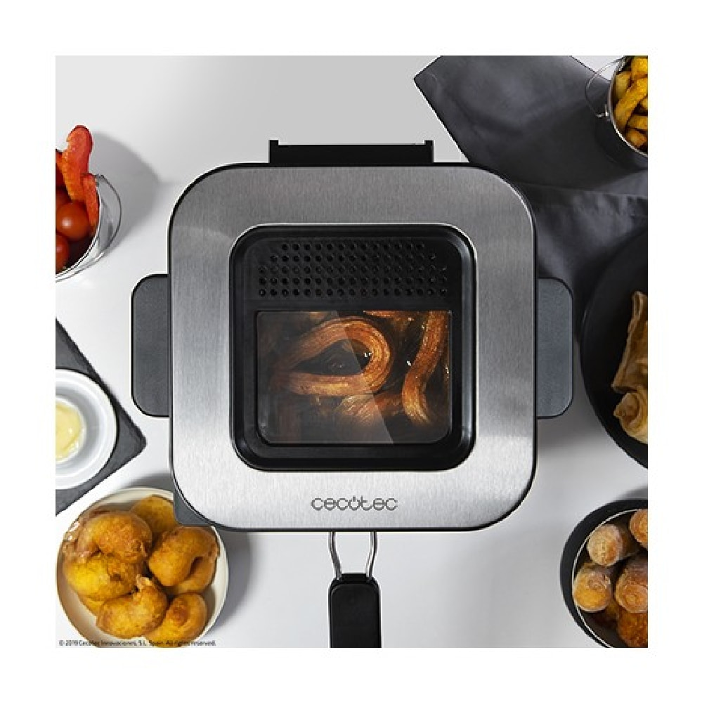 Cecotec Friteuse Électrique CleanFry Infinity 1500. 1.5 L, Jusqu’à 190 ºC, Cuve