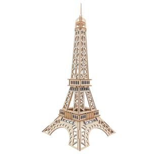 Puzzle 3D in legno. Torre Eiffel a Parigi. 52 pezzi.