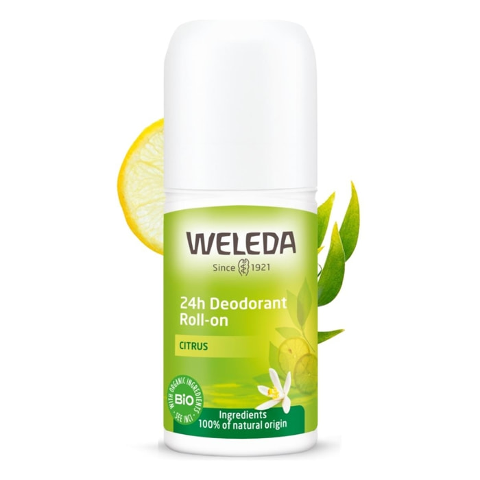 WELEDA - Déodorant roll-on 24H Citrus - 50 ml