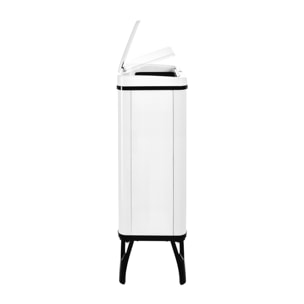 Well home - cubo de basura inteligente con apertura automática y contacto manual en color blanco.