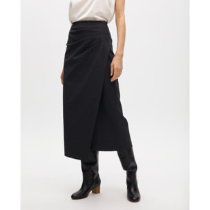 Gonna asimmetrica arricciata