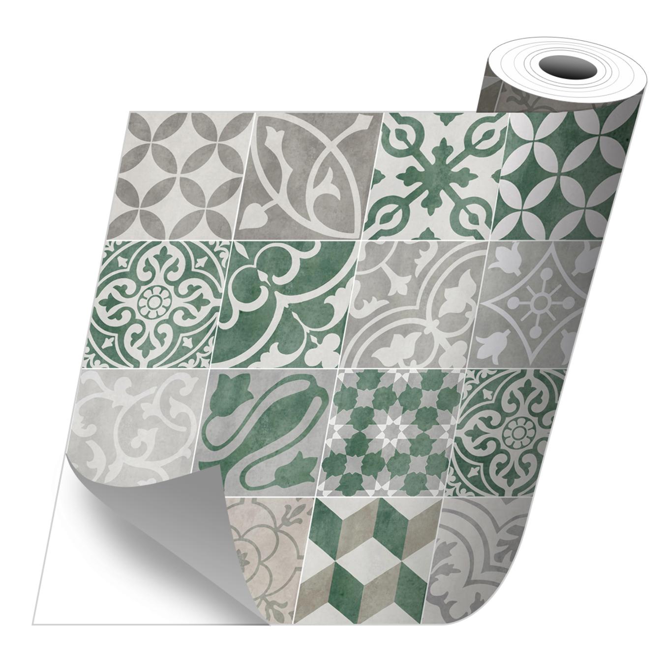 Stickers adhesivos de CERAMIKO - Antique verde 50x100