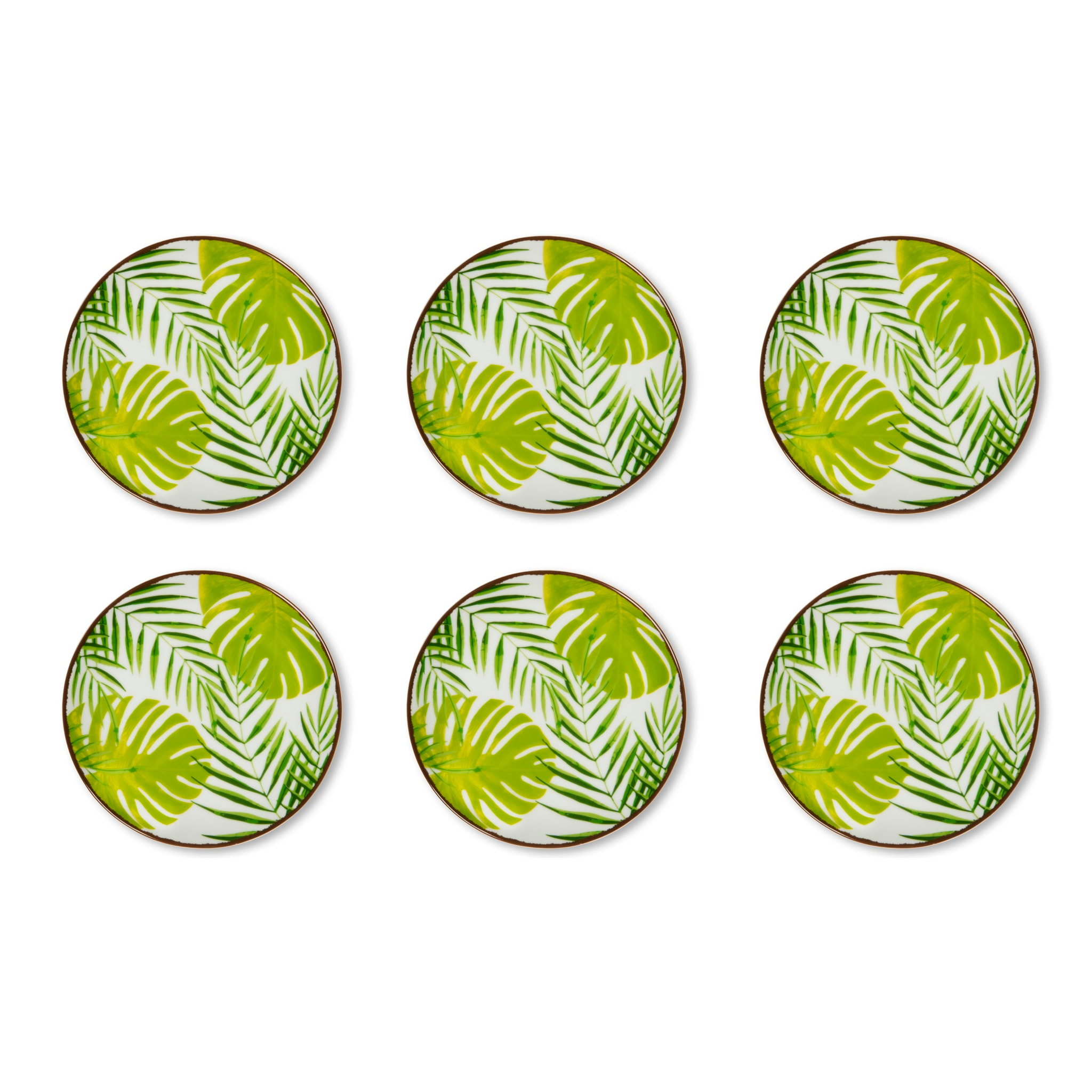 Set 6 Sottobicchieri Excelsa – Foliage, Dolomite Multicolore