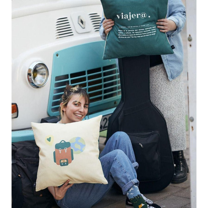 Funda de cojín "Viajar. Definición"