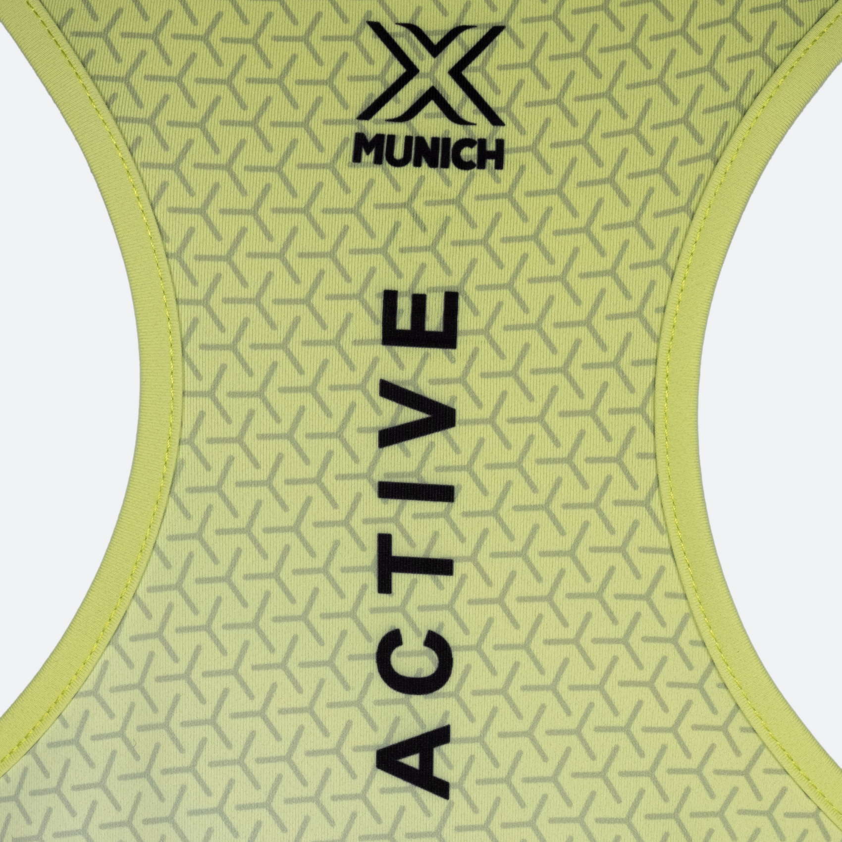 Camiseta sin mangas MUNICH Top Club de poliéster-elastano blanco/lima