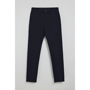 Pantaloni chino slim Moore blu marino