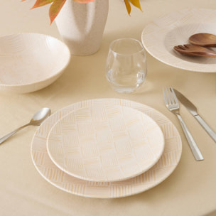 Assiette plate Laetitia D26cm creme