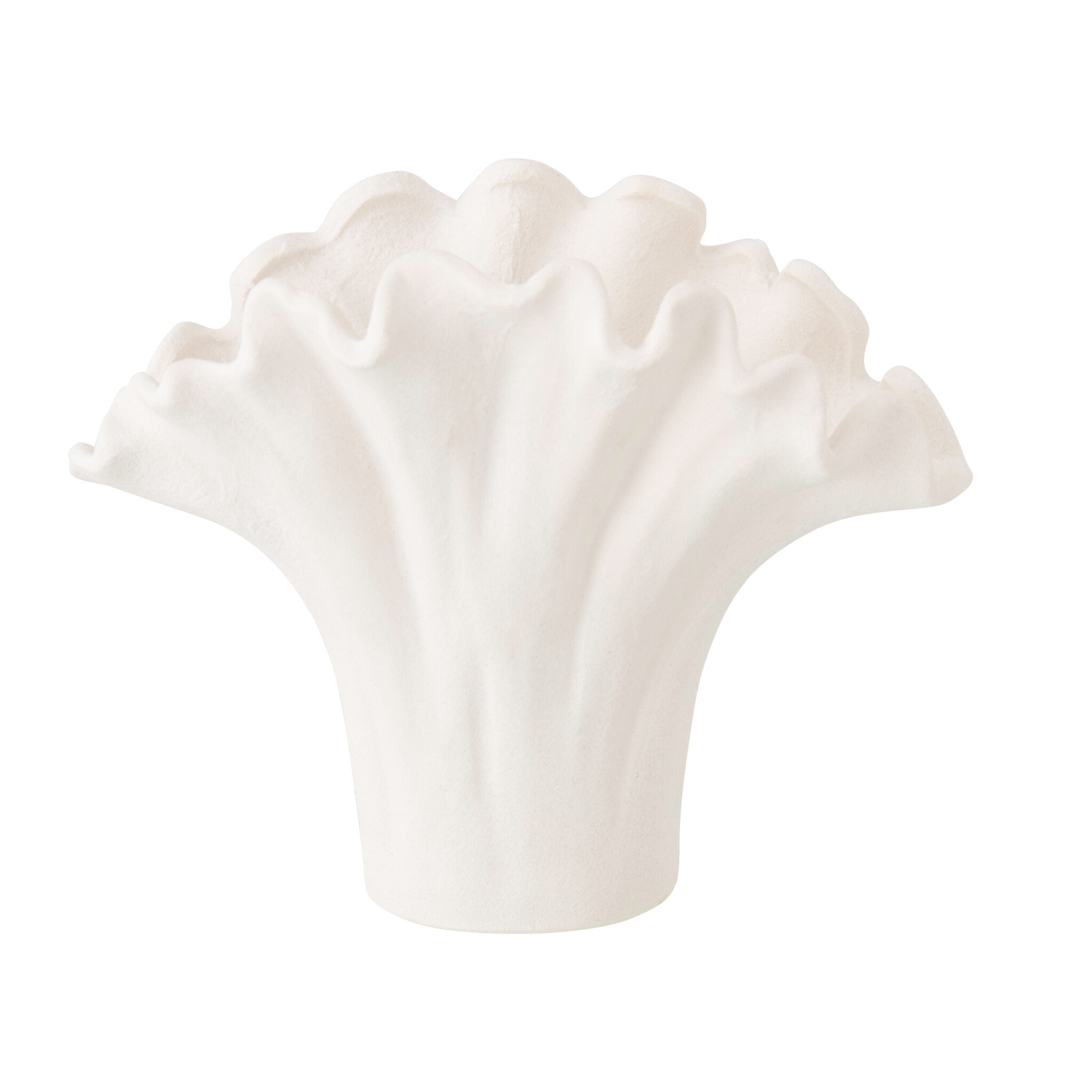 J-Line Vase Fleur - porcelaine - blanc - large