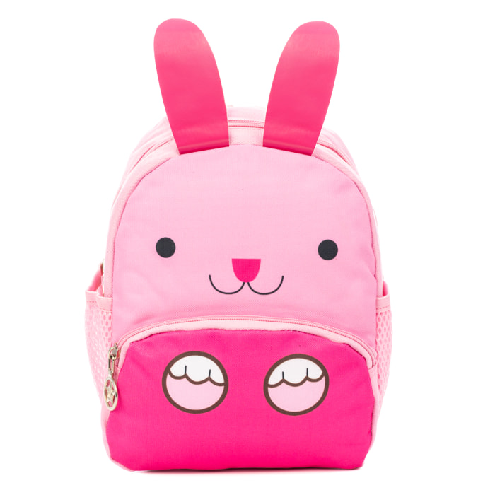 Mochila infantil con diseño de Conejo. Con hombreras acolchadas, transpirables y ajustables.