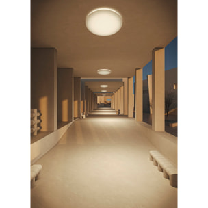 LEDS C4 Plafón de exterior IP65 Mega ø1200mm LED 81.4 SW 3000-4000K DALI Blanco opal 8303lm