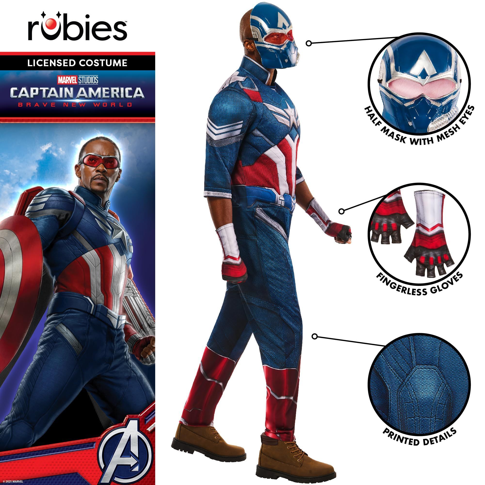 DISFRAZ CAPITAN AMERICA BNW DELUXE AD