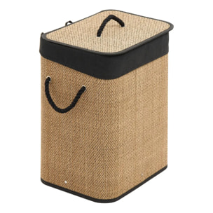 Panier à linge en bambou 60L Marron