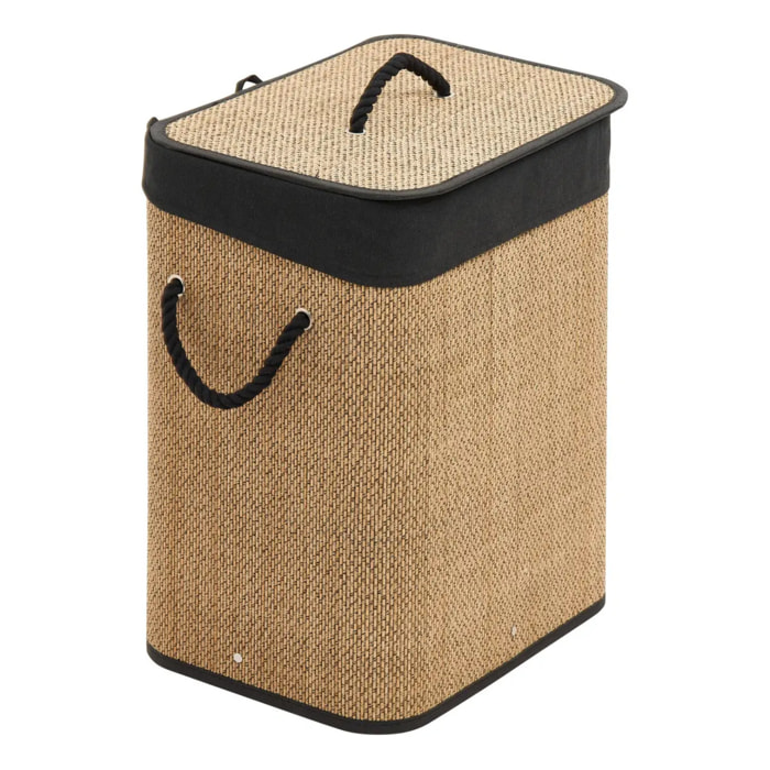 Panier à linge en bambou 60L Marron