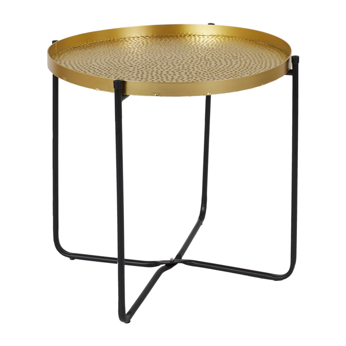 Table D Appoint Metal Martele Alia D50cm