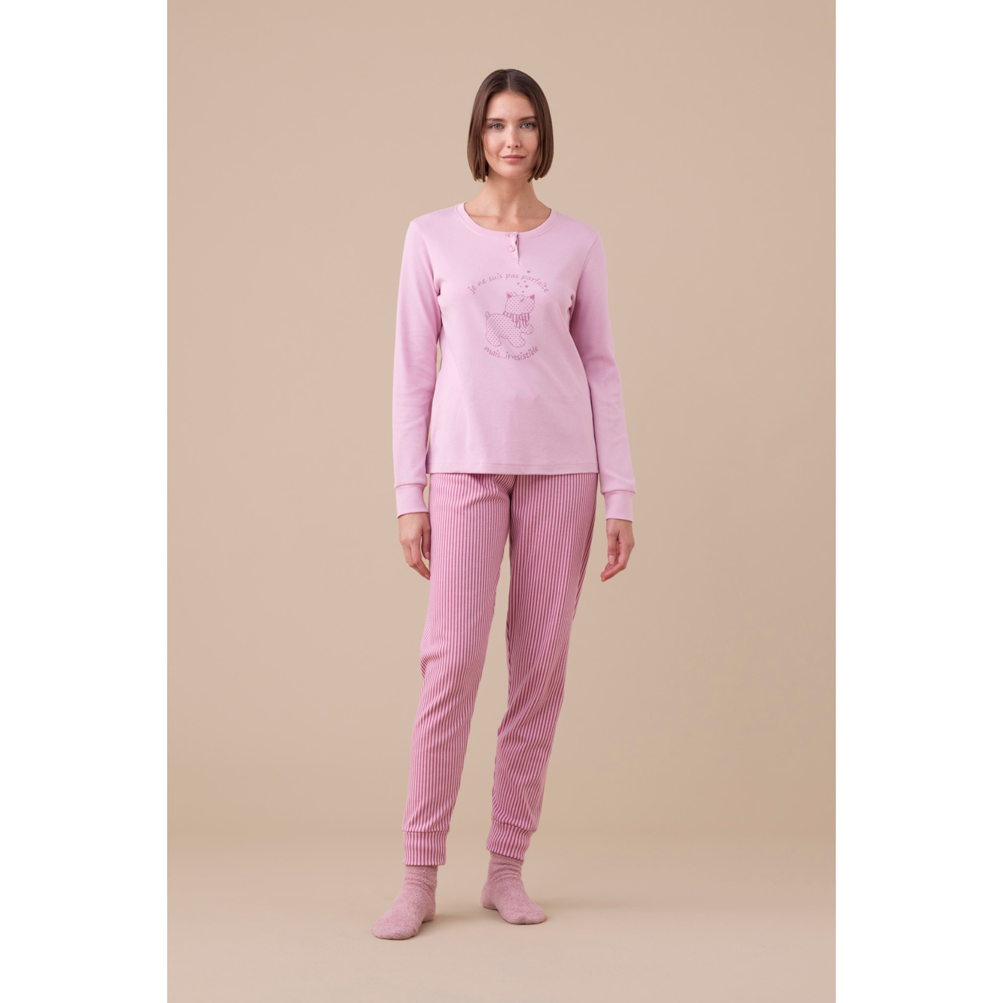 Pigiama donna invernale in caldo cotone articolo dog. Noidinotte