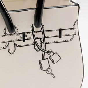 Vase Favola sac blanc et noir Kare Design