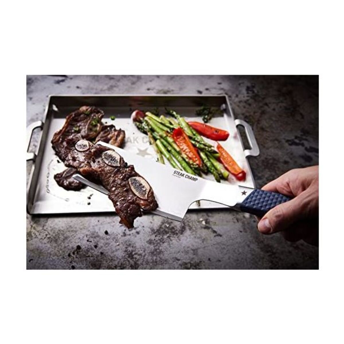 Ménagère STEAK CHAMP Spatule Flip & cut