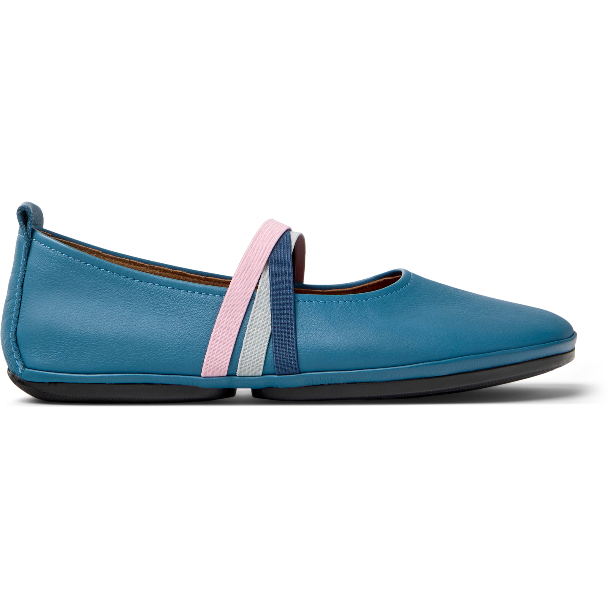 Bailarinas - CAMPER Right Nina Twins - Azul - Cuero liso