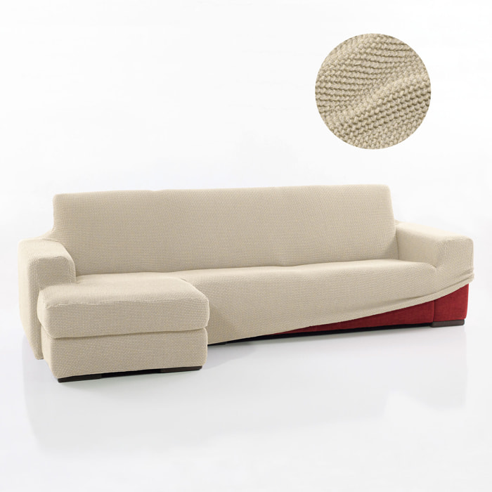Funda para Chaise Longue izquierdo (visto de frente) brazo corto SÚPER ELÁSTICA modelo HELENA