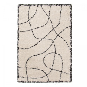 Tapis shaggy tissé motif berbère VAJI