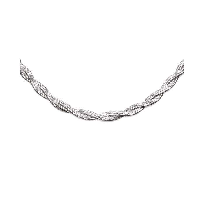 Collar Doble Lisse Twister Acero