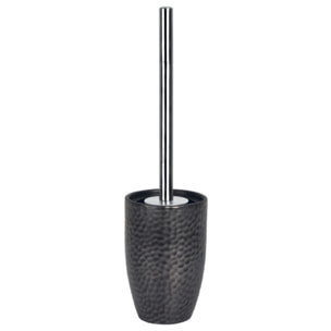 Brosse Wc avec support Céramique DARWIN HAMMERED Noir Spirella