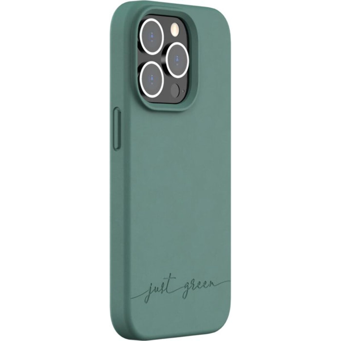 Coque JUST GREEN iPhone 14 Pro BIO vert nuit