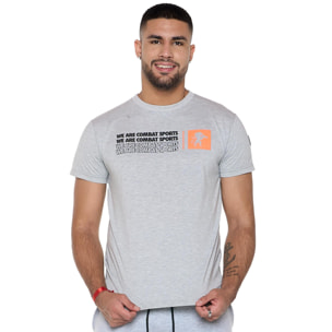 Camiseta de manga corta de algodón elástico "Tech"