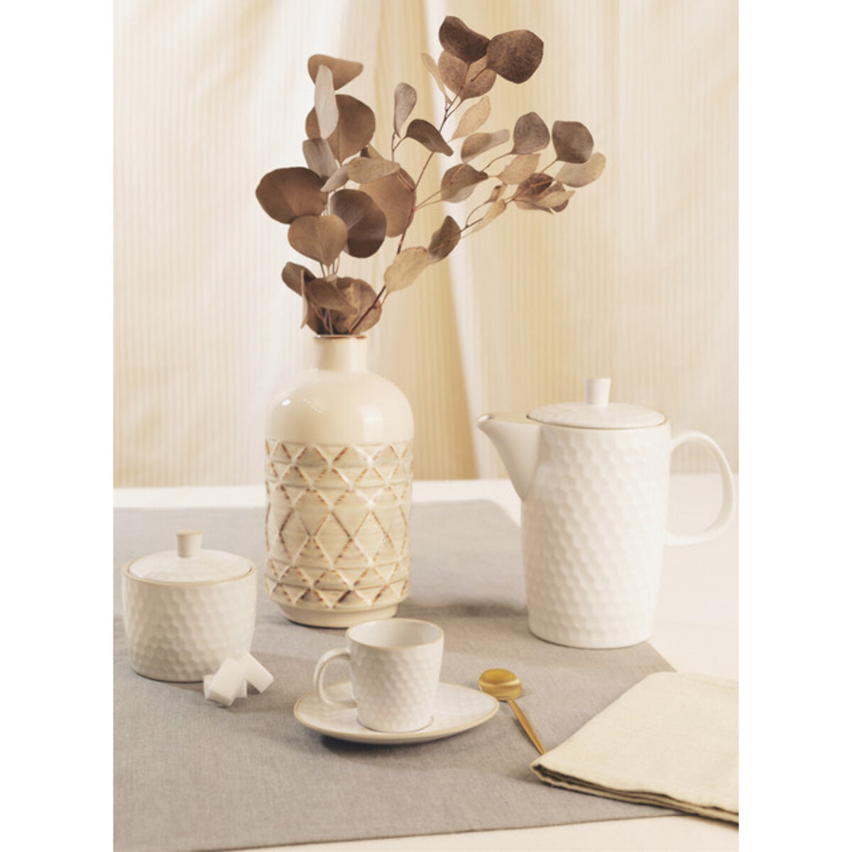Caffettiera Impronte in stoneware