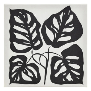 Lot de 5 toiles imprimées Cynthia noir et blanc 15x20/25x25cm