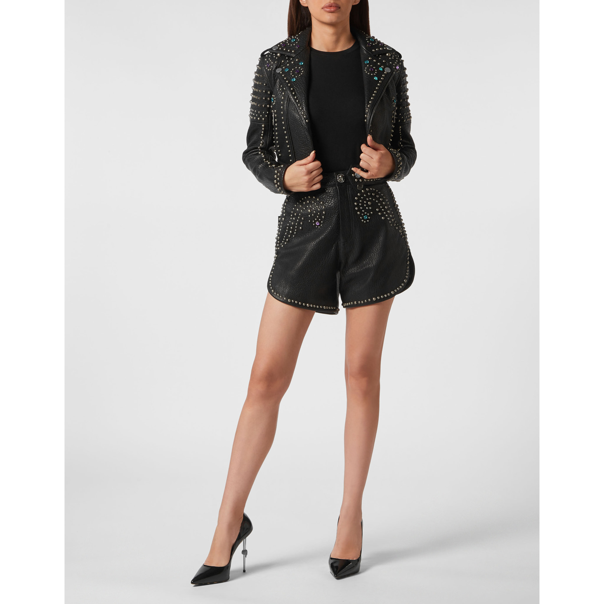 PHILIPP PLEIN Chaqueta de cuero