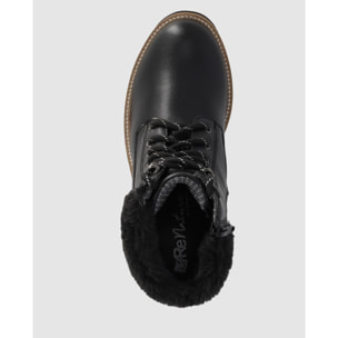 Botines de Piel - Negro - Tacón: 6 cm