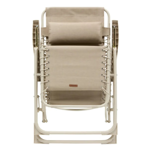 Fauteuil de jardin Silos beige lin