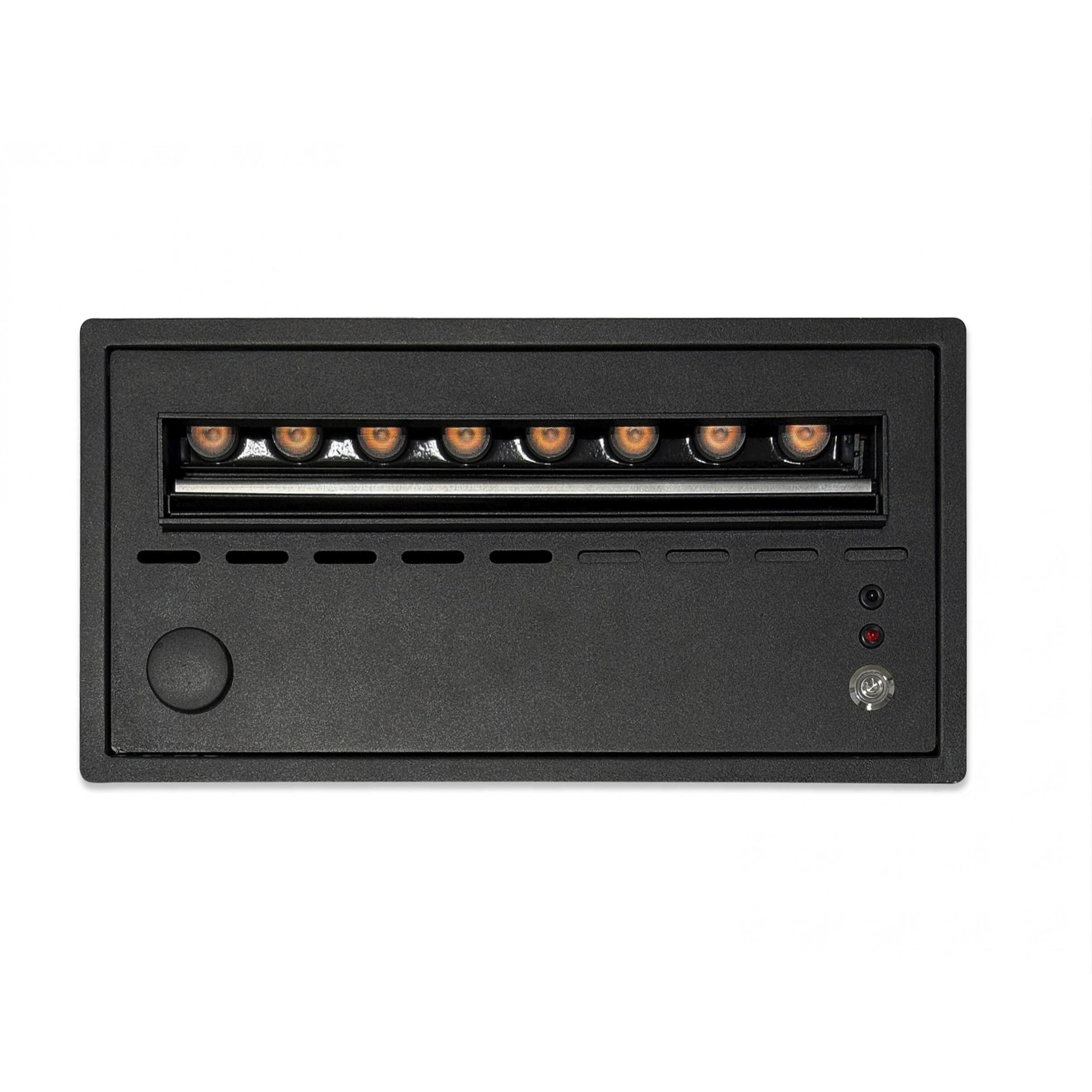 Cheminée décorative à flamme simulée format compact