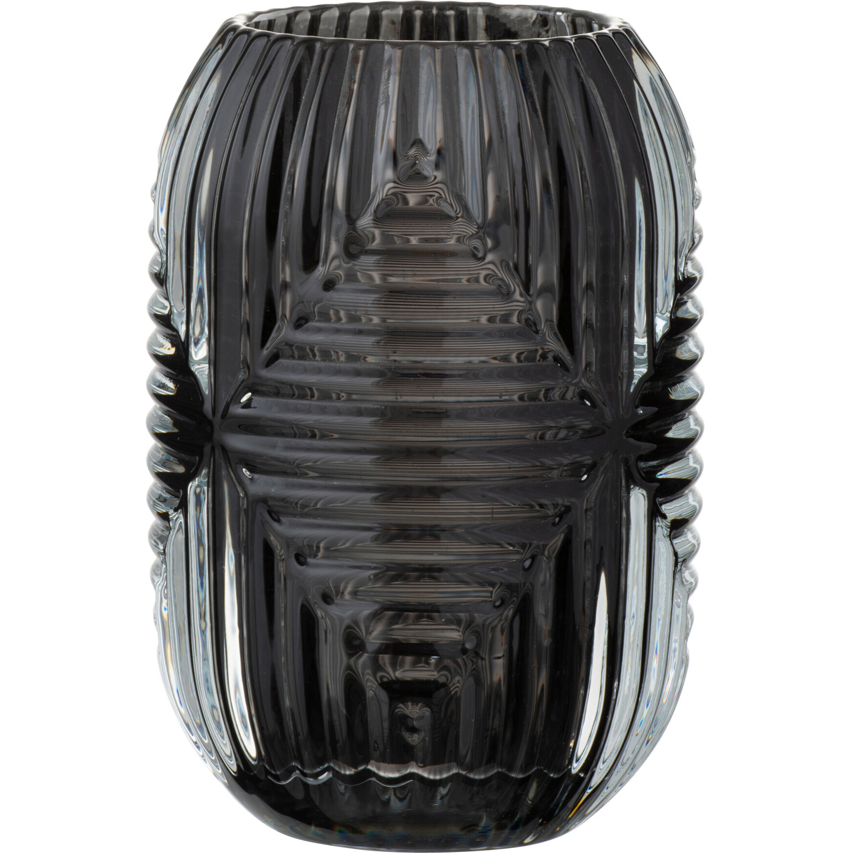 J-Line photophore Haut Lignes - verre - gris