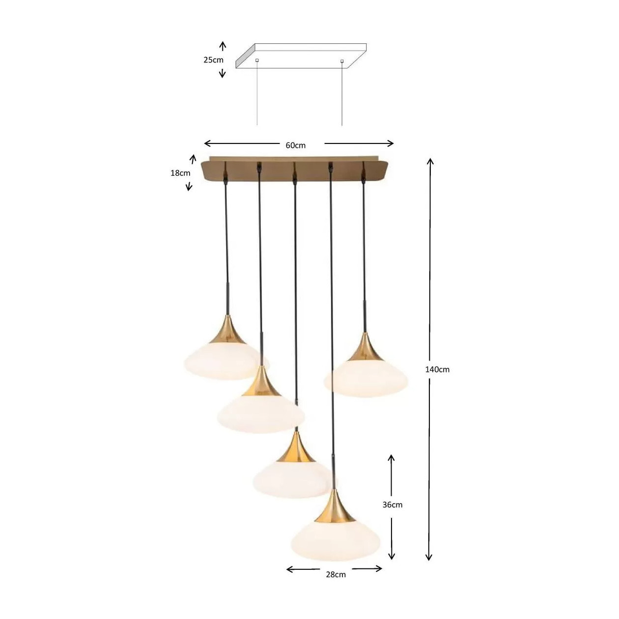 Suspension Gocce 70cm Kare Design