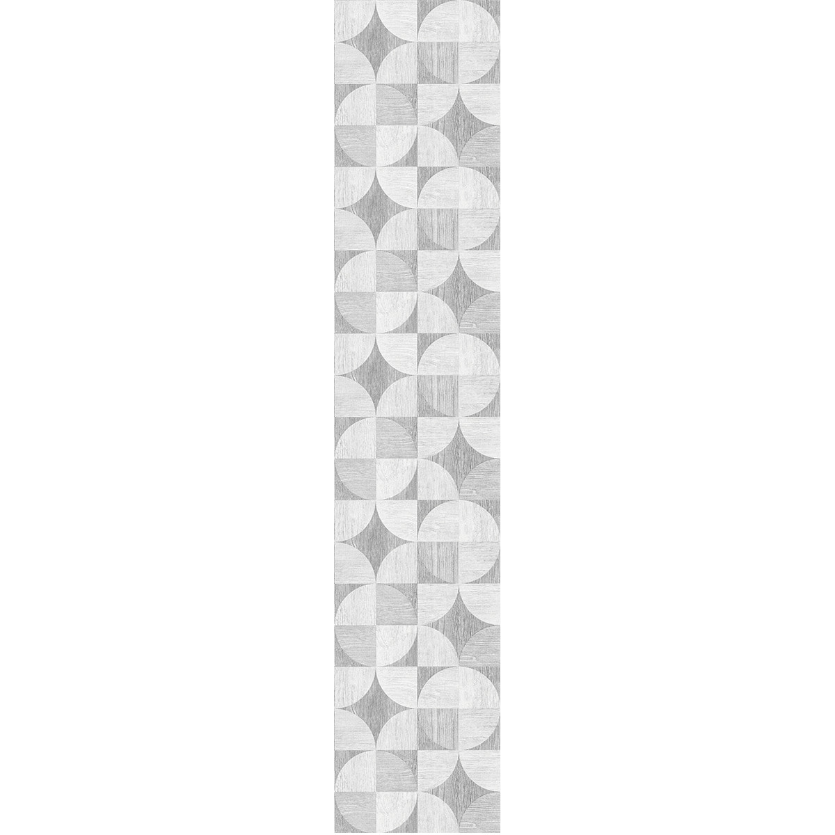 Papier peint intissé pré-encollé - MOSAÏQUE EFFET BOIS GRIS - 1 rouleau