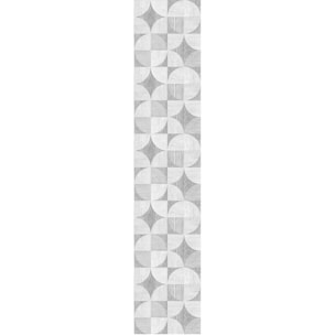 Papier peint intissé pré-encollé - MOSAÏQUE EFFET BOIS GRIS - 1 rouleau