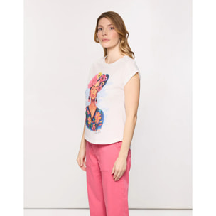 Camiseta Estampada Blanca - Freya