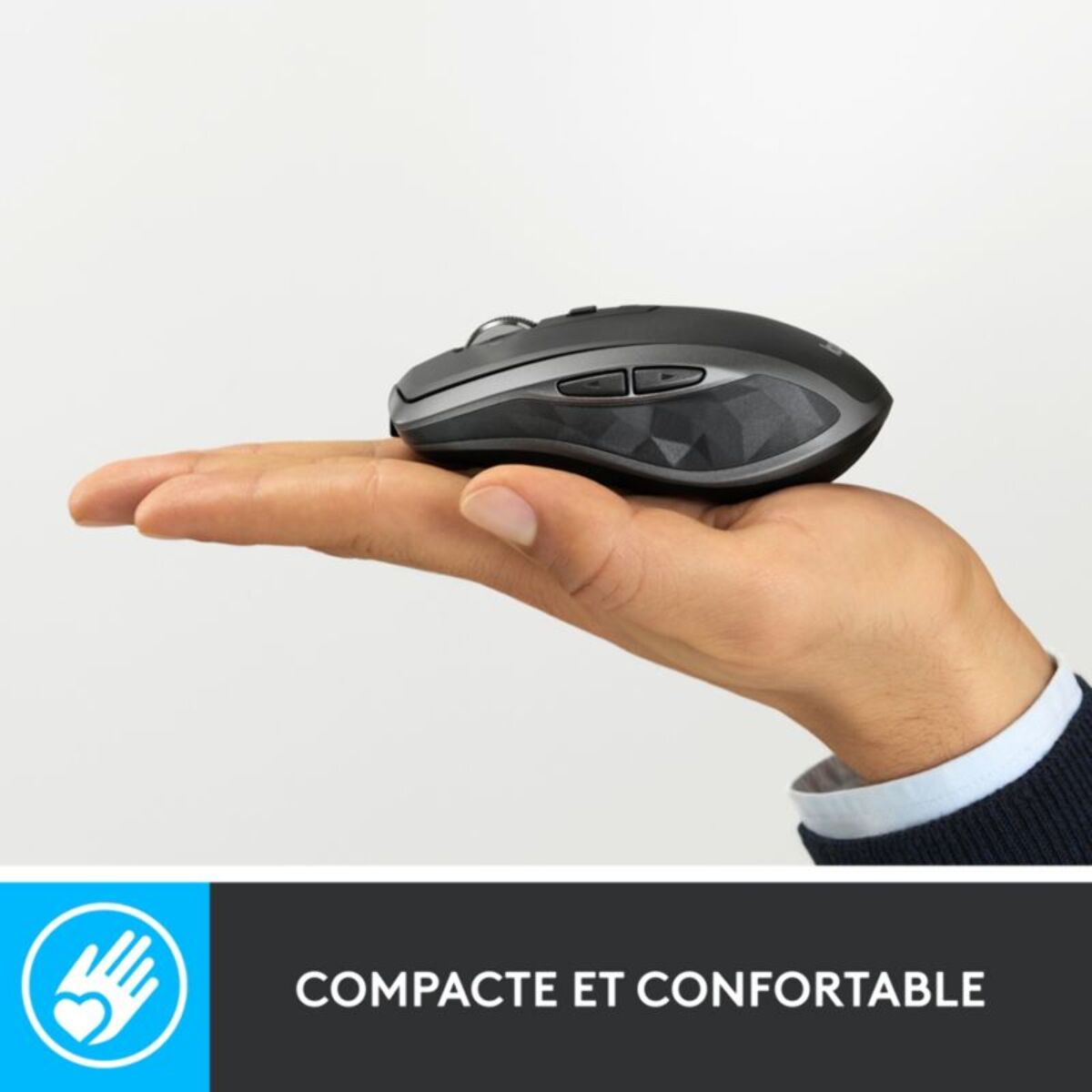 Souris sans fil rechargeable LOGITECH MX Anywhere 2S Gris pale