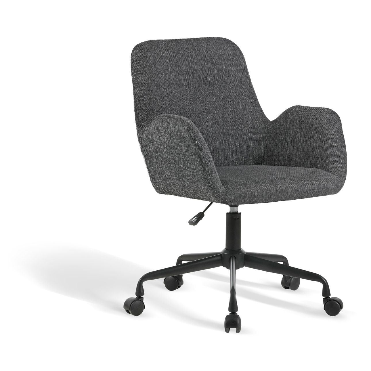 Silla de estudio Mael tela gris moteado 90x61x64 cm