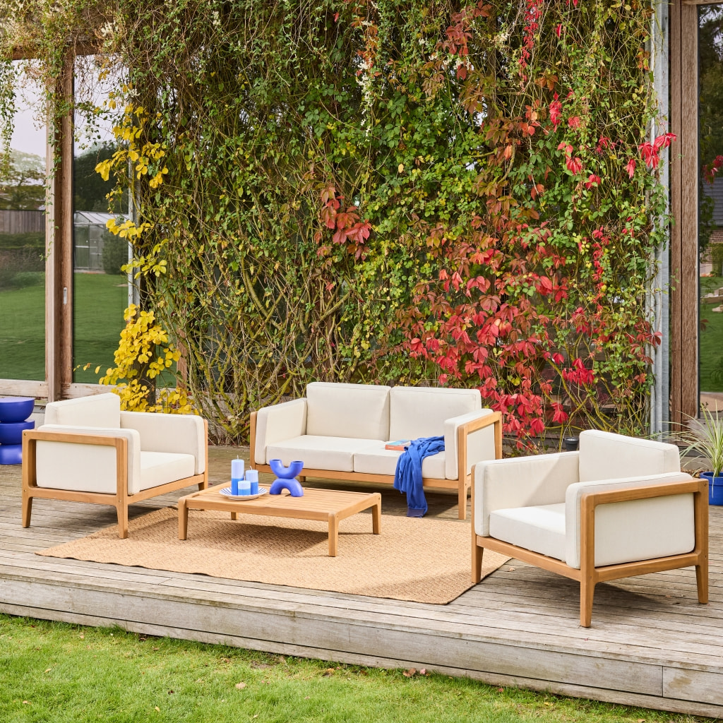 Salon de jardin bois d'acacia 4 places ORUNI