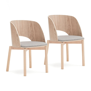 Silla Dam natural claro 2P/Caja