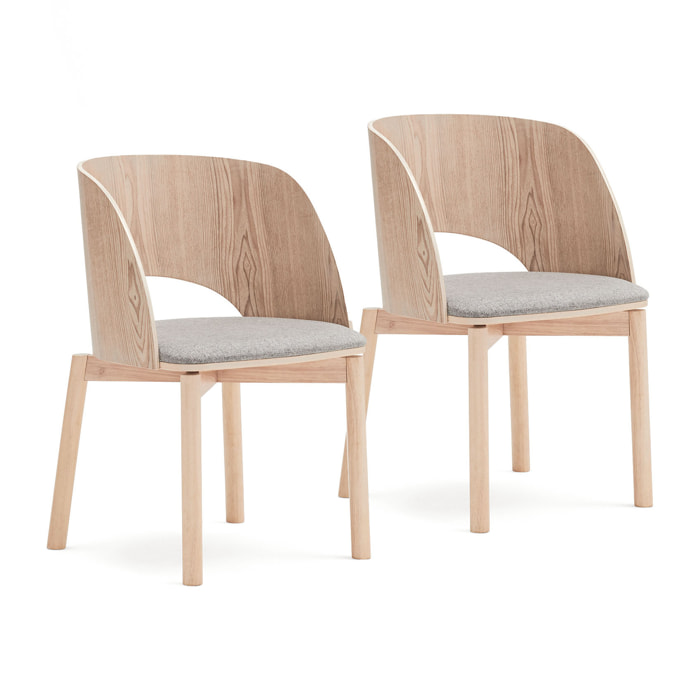 Silla Dam natural claro 2P/Caja