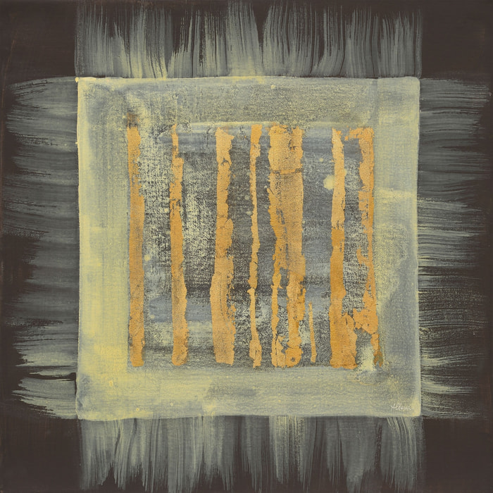 Tableau Carré magique doré Tableau alu Dibond