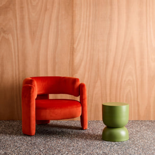 Table d'appoint, bout de canapé, table de chevet métal Ø32 x H42cm MADI