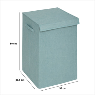 Panier à linge "Colorama" bleu arctic 74L